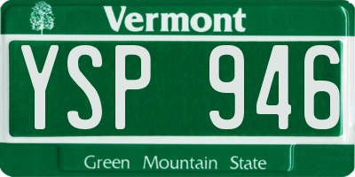 VT license plate YSP946