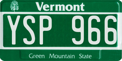 VT license plate YSP966