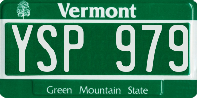 VT license plate YSP979
