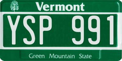VT license plate YSP991