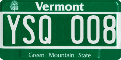 VT license plate YSQ008