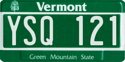 VT license plate YSQ121
