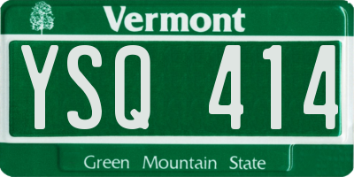VT license plate YSQ414