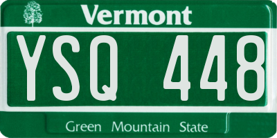 VT license plate YSQ448
