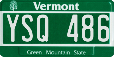 VT license plate YSQ486