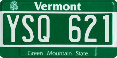VT license plate YSQ621