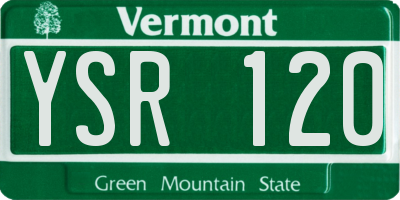 VT license plate YSR120