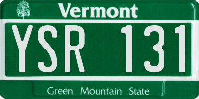 VT license plate YSR131