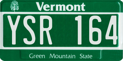 VT license plate YSR164