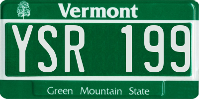 VT license plate YSR199