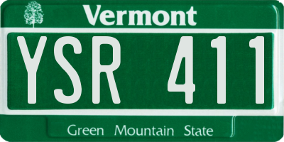VT license plate YSR411