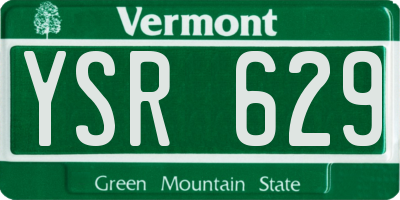 VT license plate YSR629