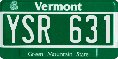 VT license plate YSR631