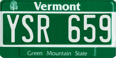 VT license plate YSR659