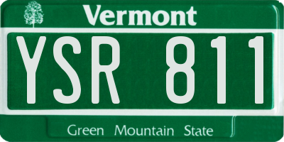 VT license plate YSR811