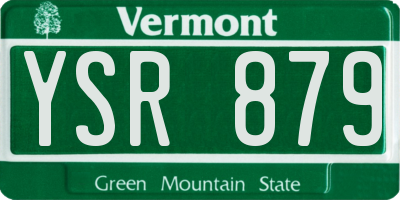 VT license plate YSR879