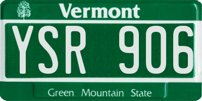 VT license plate YSR906