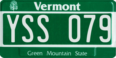 VT license plate YSS079