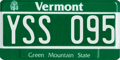 VT license plate YSS095