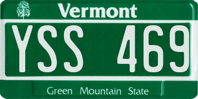 VT license plate YSS469