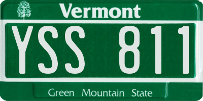 VT license plate YSS811