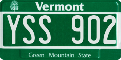 VT license plate YSS902