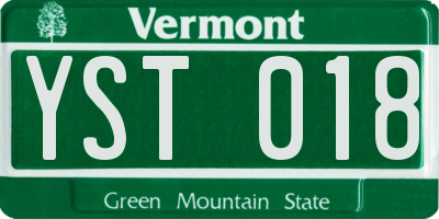 VT license plate YST018
