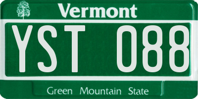 VT license plate YST088
