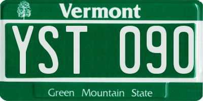 VT license plate YST090