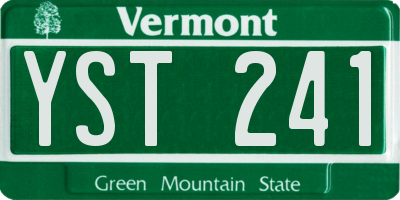 VT license plate YST241