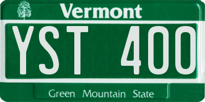VT license plate YST400