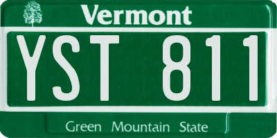 VT license plate YST811