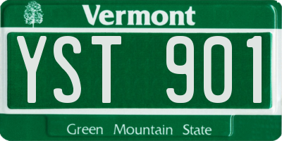 VT license plate YST901