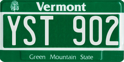 VT license plate YST902