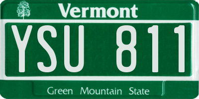 VT license plate YSU811