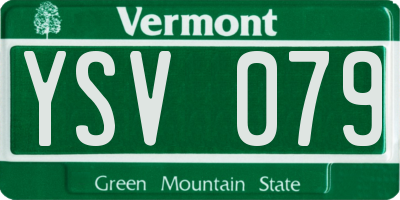 VT license plate YSV079