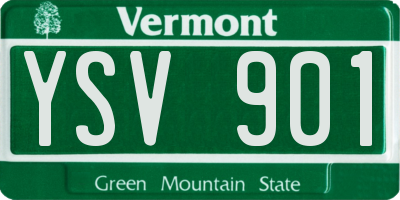 VT license plate YSV901