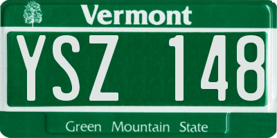VT license plate YSZ148
