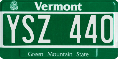 VT license plate YSZ440