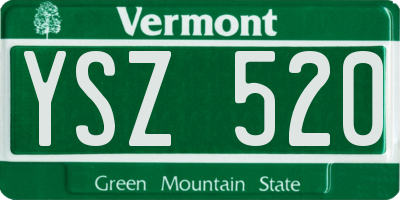 VT license plate YSZ520