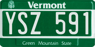 VT license plate YSZ591