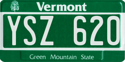 VT license plate YSZ620