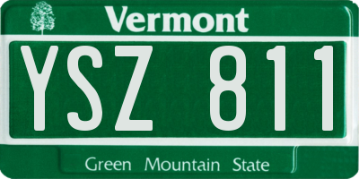 VT license plate YSZ811