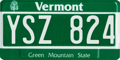VT license plate YSZ824