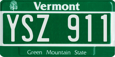 VT license plate YSZ911