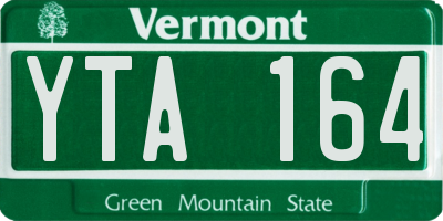 VT license plate YTA164