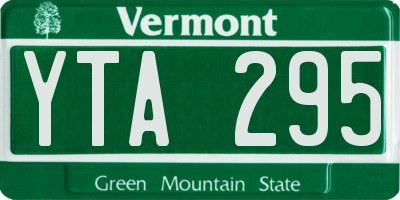 VT license plate YTA295