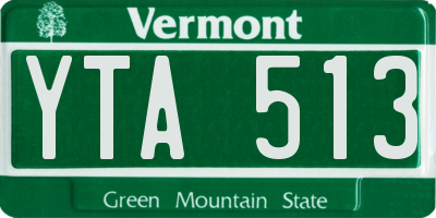 VT license plate YTA513