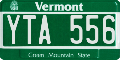 VT license plate YTA556