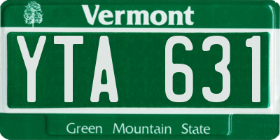 VT license plate YTA631